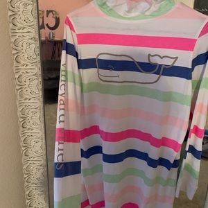 Vineyard Vines Long Sleeve T-Shirt Dress